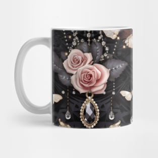 Pink Roses Pattern Mug